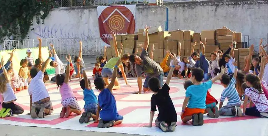Imagem sessão de yoga